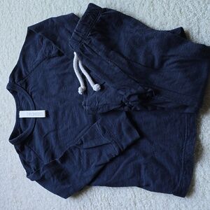 Childhoods Clothing Navy Long Sleeve Shirt and Pants Set 2T